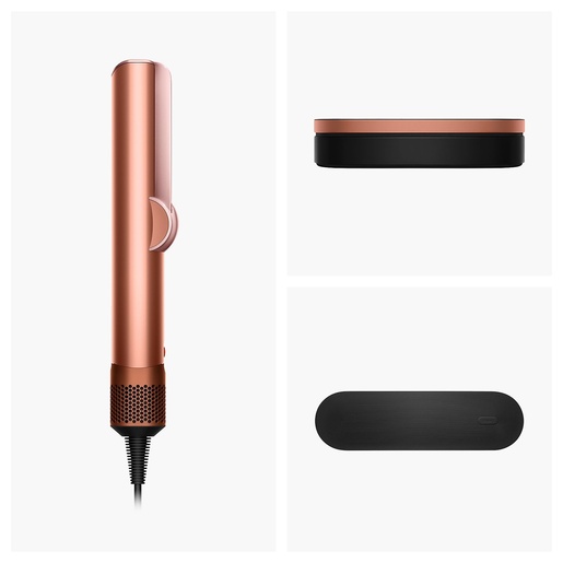 Dyson Airstrait Amber, Silk/Pink Champagne Limited Edition Curly&Coily  Пегла за коса