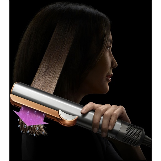 Dyson Airstrait Amber, Silk/Pink Champagne Limited Edition Curly&Coily  Пегла за коса