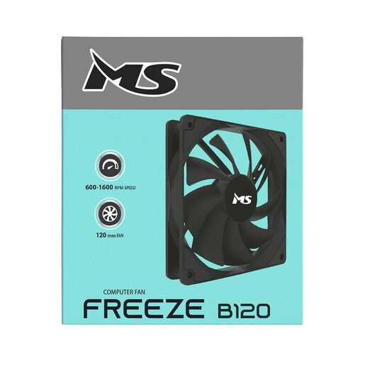 MS FREEZE B120 црн вентилатор