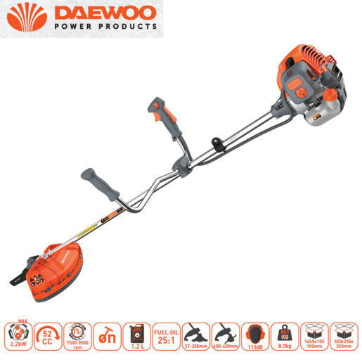 Daewoo DBC520 Бензински тример 2.2kW, 3HP, 52CC