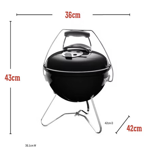 Weber Smokey Joe® Premium – 37 cm, црн