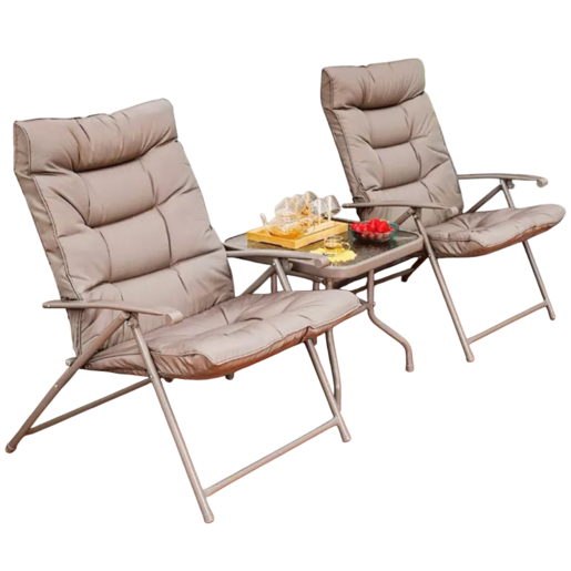 VERANO Lounge сет со 2 столчиња и маса TX-1065 (68×74×93 cm + 50×50×45 cm)