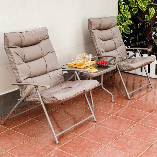 VERANO Lounge сет со 2 столчиња и маса TX-1065 (68×74×93 cm + 50×50×45 cm)