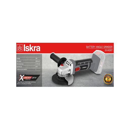 Iskra IX-AG07 X-cross Батериска аголна брусилка
