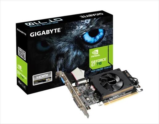 VGA GIGABYTE GT710 2GB GDDR3, HDMI, DVI, VGA,  GV-N710D3-2GL
