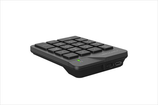 KEYBOARD WIRELESS NUMPAD A4TECH FGK21C, 2.4Ghz, Ultra-Slim, USB Type-C, Black