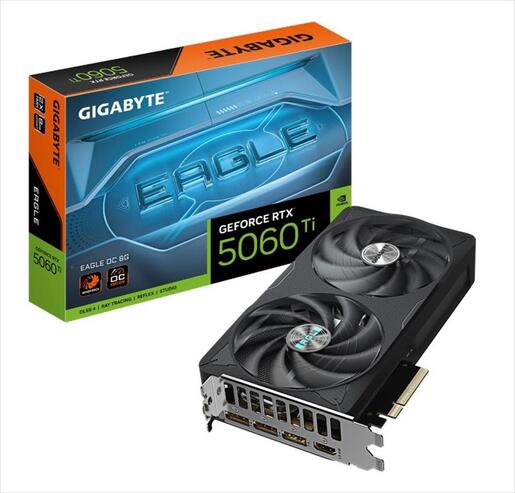 VGA GIGABYTE RTX 5060 Ti EAGLE MAX OC 8GB GDDR7, 3xDP, 1xHDMI, GV-N506TEAGLEMAXOC-8GD