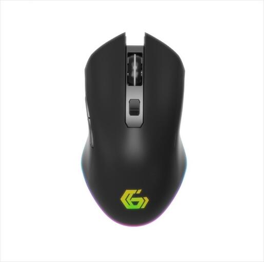 MOUSE WIRELESS USB GEMBIRD Firebolt 6-button RGB Gaming Mouse 2.4Ghz+USB, Black, MUSGW-6BL-02