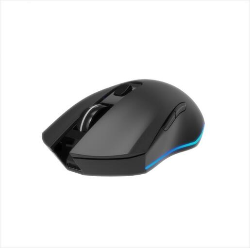 MOUSE WIRELESS USB GEMBIRD Firebolt 6-button RGB Gaming Mouse 2.4Ghz+USB, Black, MUSGW-6BL-02