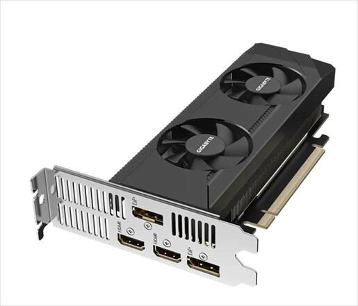 VGA GIGABYTE RTX 3050 OC LOW PROFILE 6GB GDDR6  2xHDMI, 2xDP, GV-N3050OC-6GL