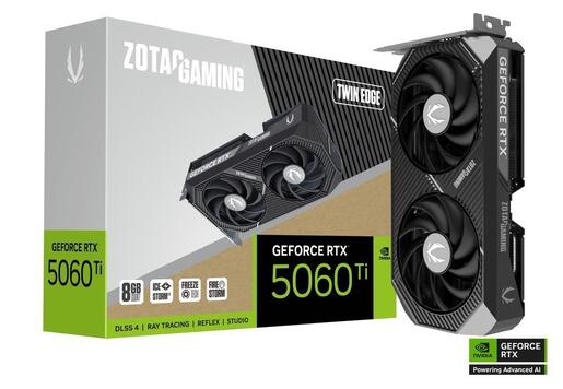VGA ZOTAC RTX 5060 Ti Twin Edge 8GB GDDR7, 3xDP, HDMI, ZT-B50610E-10M