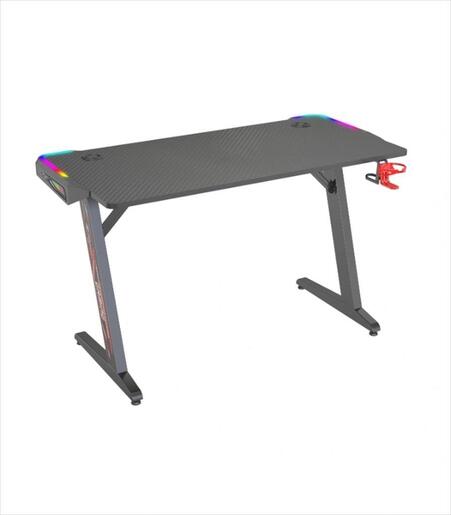 GAMING DESK RGB EG106 w/mousepad,  cup and headphones holder, up to 80kg, BlackGAMING DESK RGB EG106 w/height adjustment, w/mousepad,  cup and headphones holder, up to 80kg, Black