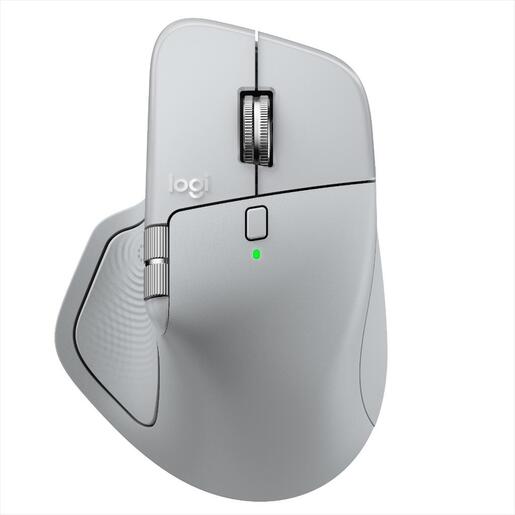 MOUSE WIRELESS USB LOGITECH MX Master 4 w/Bluetooth Multi-device, pale gray, Bolt, 910-007563
