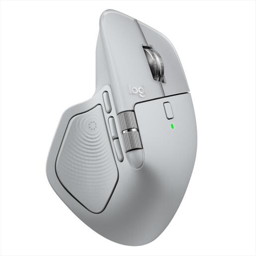 MOUSE WIRELESS USB LOGITECH MX Master 4 w/Bluetooth Multi-device, pale gray, Bolt, 910-007563