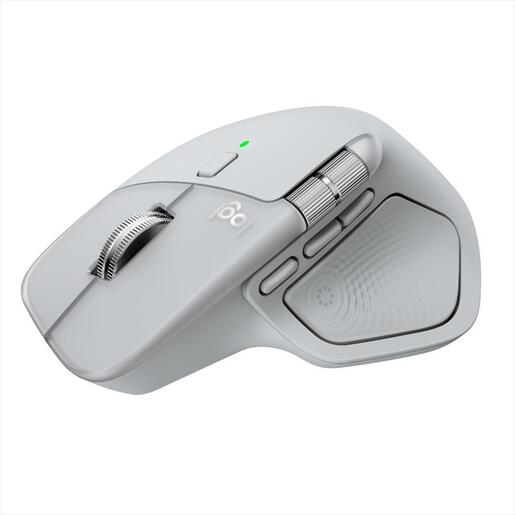 MOUSE WIRELESS USB LOGITECH MX Master 4 w/Bluetooth Multi-device, pale gray, Bolt, 910-007563