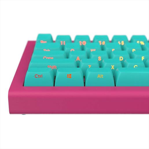 KEYBOARD MECHANICAL NUBI NK68HE ICE, 65%, RGB, G3MS Magnetite Ice, USB-C, NK68-HE-ICE-ANSI
