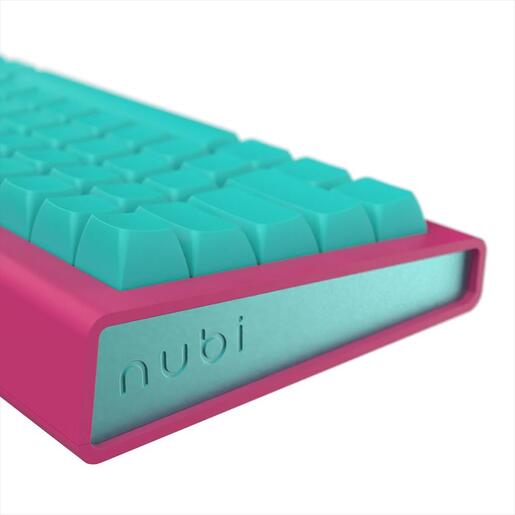 KEYBOARD MECHANICAL NUBI NK68HE ICE, 65%, RGB, G3MS Magnetite Ice, USB-C, NK68-HE-ICE-ANSI