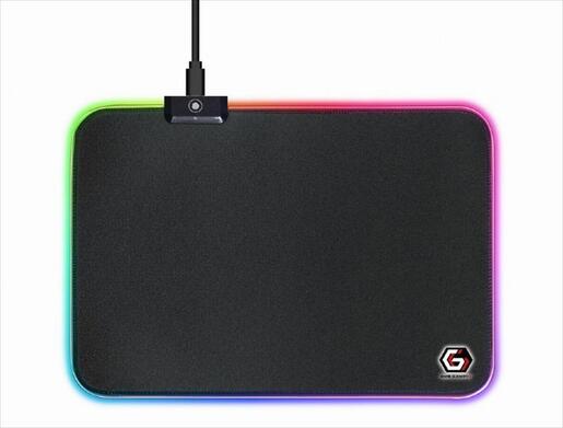 MOUSEPAD GEMBIRD with LED light effect, Black M 250x350x4mm, MP-GAMELED-M