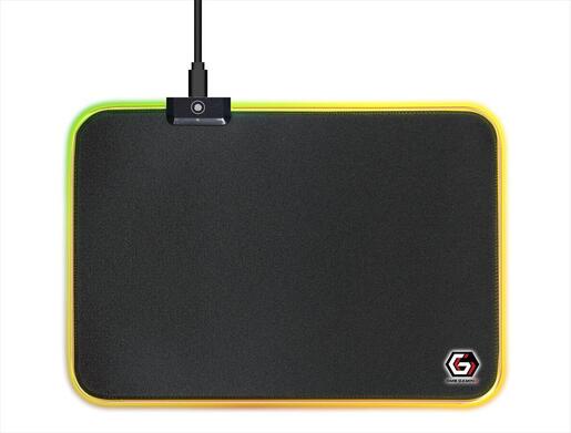 MOUSEPAD GEMBIRD with LED light effect, Black M 250x350x4mm, MP-GAMELED-M