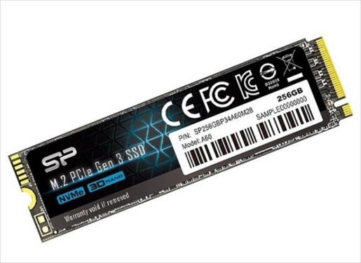 SSD M.2 256GB SILICON POWER A60 NVMe Gen3 2100MB/s/1200MB/s, SP256GBP34A60M28