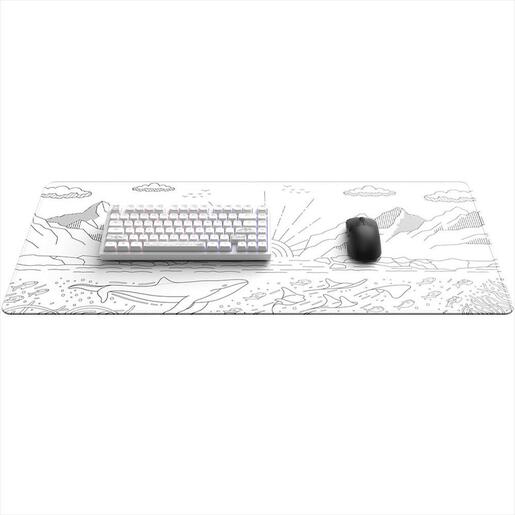 MOUSEPAD Dark Project Nostra White XL, 900 x 400 x 4, White
