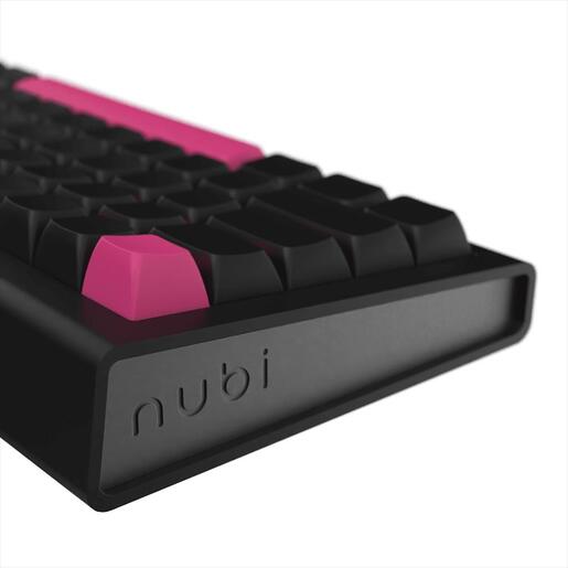 KEYBOARD MECHANICAL NUBI NK68 PRO, 65%, RGB, G3MS Aquamarine, 2.4Ghz/USB-C, Black, NK68-PRO-WL-BL-ANSI