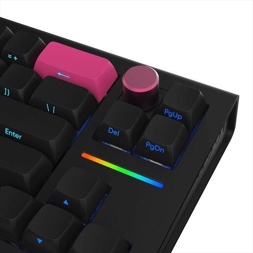 KEYBOARD MECHANICAL NUBI NK68 PRO, 65%, RGB, G3MS Aquamarine, 2.4Ghz/USB-C, Black, NK68-PRO-WL-BL-ANSI