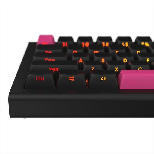 KEYBOARD MECHANICAL NUBI NK68 PRO, 65%, RGB, G3MS Aquamarine, 2.4Ghz/USB-C, Black, NK68-PRO-WL-BL-ANSI