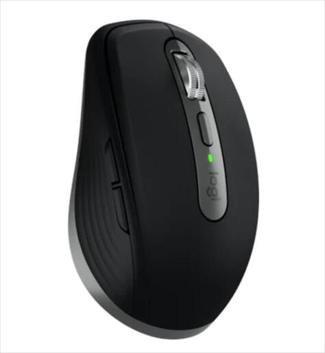 MOUSE WIRELESS LOGITECH MX Anywhere 3S for MAC w/Bluetooth Multi-device space grey, compatible with Bolt (not included), 910-006947