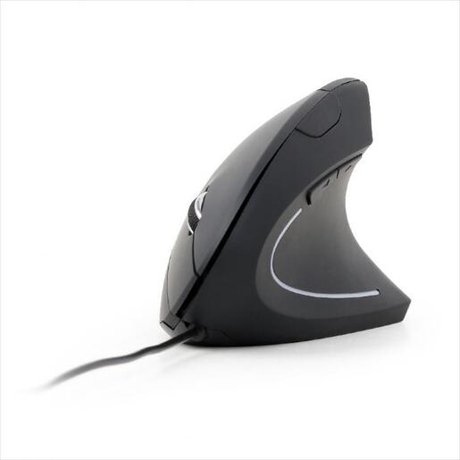 MOUSE WIRED GEMBIRD, ERGO, USB, 3200DPI, Black, MUS-ERGO-01