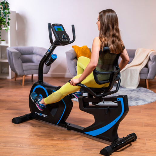 THUNDER OPAL – електромагнетски лежечки велосипед (recumbent) за домашен тренинг