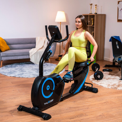 THUNDER OPAL – електромагнетски лежечки велосипед (recumbent) за домашен тренинг