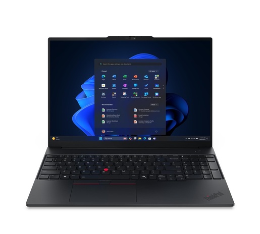 Lenovo ThinkPad E16 Gen 3, 21ST004LSC, 16" WUXGA IPS, AMD Ryzen 5 220, 16GB RAM, 512GB PCIe NVMe SSD, AMD Radeon 740M Graphics, Windows 11 Pro, лаптоп
