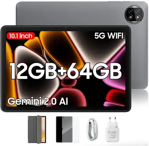 Blackview Tab 20 таблет 10.1" Wifi 800x1280 HD+ IPS/4GB/64GB/5MP-8MP/Android 15/gray