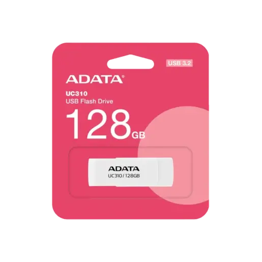 AData USB флеш 128 GB 3.2 UC310-128G-RWH бел