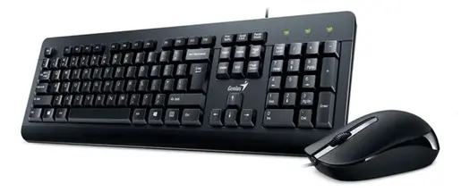 Genius KM-160 USB US, црна тастатура и глувче