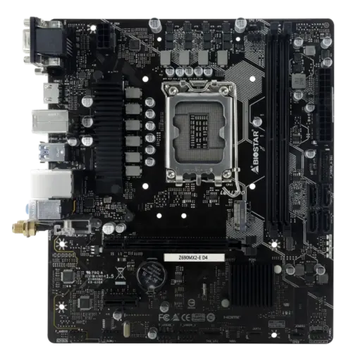 Biostar Matična ploča 1700 Z690MX2-E D4 VGAHDMI/DVI/M.2