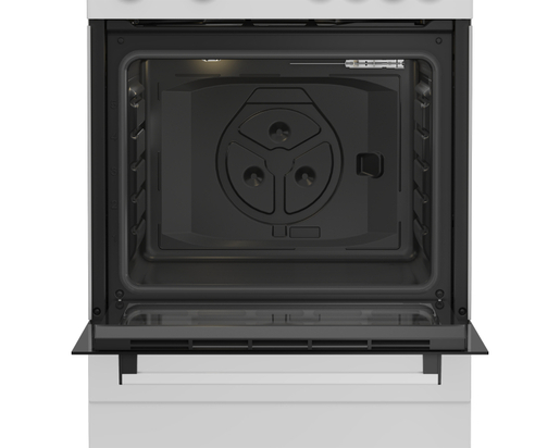 Beko FBS 67000 WD шпорет, 73L, A, 4 стаклокерамички зони, Steamshine