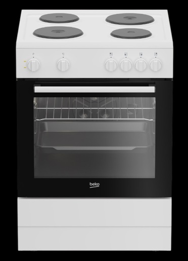 Beko FBS 66000 WD шпорет, 73L, A, 4 електрични зони, Steamshine