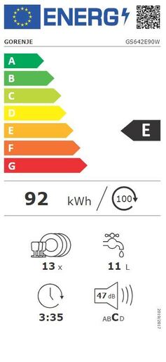 Gorenje GS642E90W Машина за садови