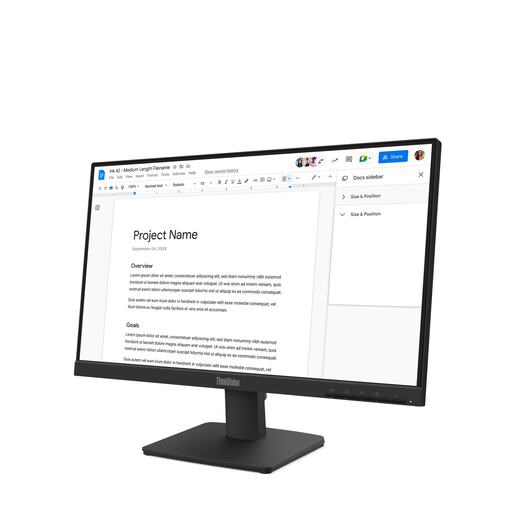 Lenovo ThinkVision S22-4e - 21,5" FHD IPS, 100Hz, HDMI, VGA, 4ms монитор