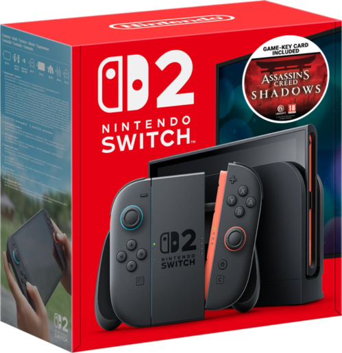 NINTENDO SWITCH 2 Blue/Red Joycon + Bundle Assassin's Creed Shadows гејминг сет
