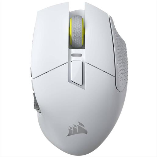 MOUSE WIRELESS CORSAIR Scimitar Elite SE RGB Gaming MOBA/MMO (16 buttons), 2.4Ghz & BT, White, CH-9314011-WW