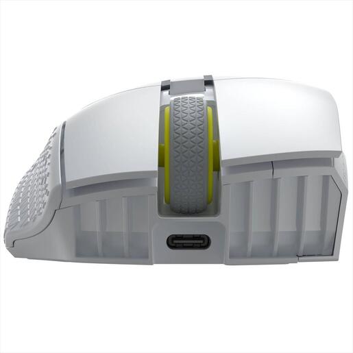 MOUSE WIRELESS CORSAIR Scimitar Elite SE RGB Gaming MOBA/MMO (16 buttons), 2.4Ghz & BT, White, CH-9314011-WW