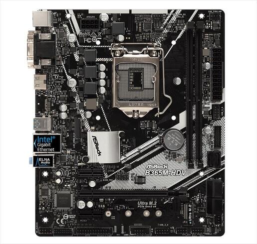 MB 1151 B365M-HDV ASROCK 2xDDR4 2666Mhz, VGA, DVI-D, HDMI, 1xPCIex16, 1xPCIex1, 1xM.2, 6xSATAIII, 6xUSB3.1, 2xUSB 2.0, 7.1 CH HD Audio 90-MXB9R0-A0UAYZ