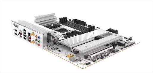 MB AM5 B850A PURE WHITE WIFI7 SAPPHIRE 4xDDR5 8000Mhz (O.C), DP, HDMI, PCI-Ex16 5.0, PCI-Ex4 4.0, PCI-Ex2 4.0, 3xM.2, 4xSATA3, 2.5GbE, Wi-Fi 7, BT 5.4, 52123-11-40G
