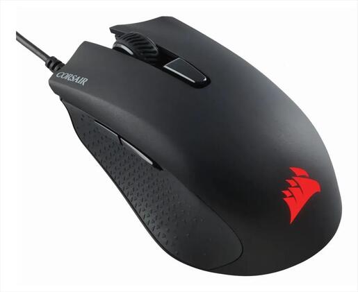 MOUSE WIRED CORSAIR HARPOON, Gaming Mouse, USB, 400-12000DPI, Black, CH-9301111-EU
