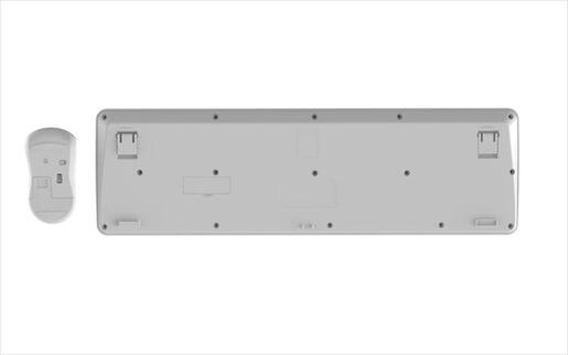 COMBO KEYBOARD AND MOUSE WIRELESS GEMBIRD SLIM PRO, White, KBS-WPS-01-W