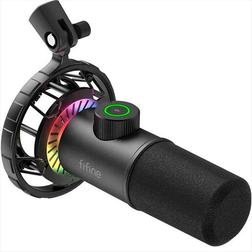 MICROPHONE FIFINE K658 DYNAMIC RGB, USB Type-C, Black