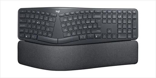 KEYBOARD WIRELESS LOGITECH K860 ERGO Graphite w/Bluetooth 920-010108